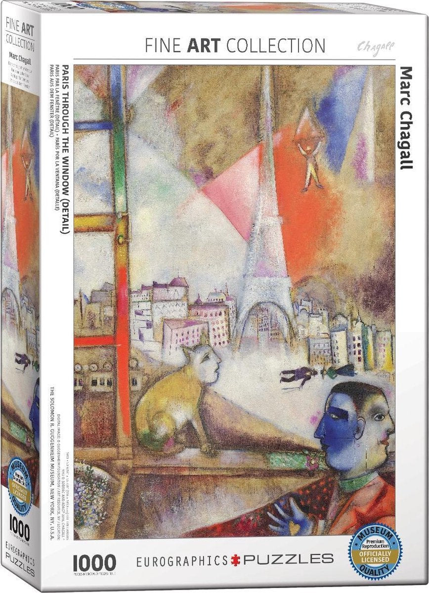 Eurographics puzzel Paris Through the Window - 1000 stukjes