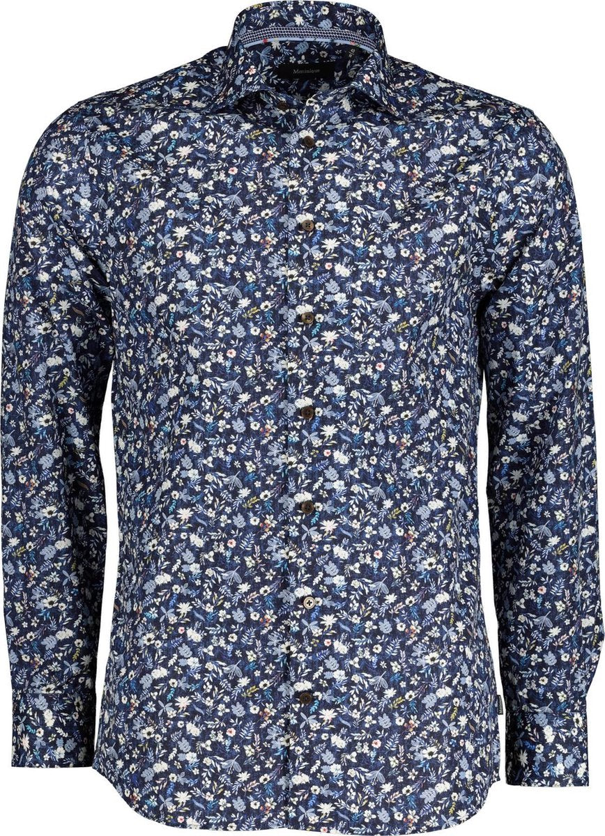 Matinique Overhemd - Slim Fit - Blauw - XXL