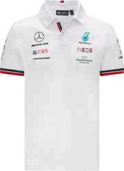 Mercedes Teamline polo wit XL - 2021 Formule 1