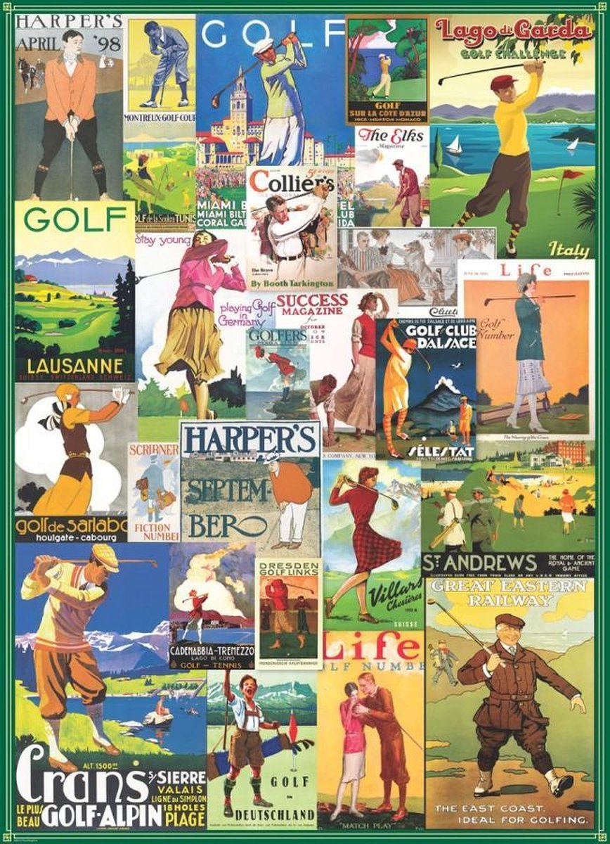 Puzzel 1000 stukjes-Golf around the world