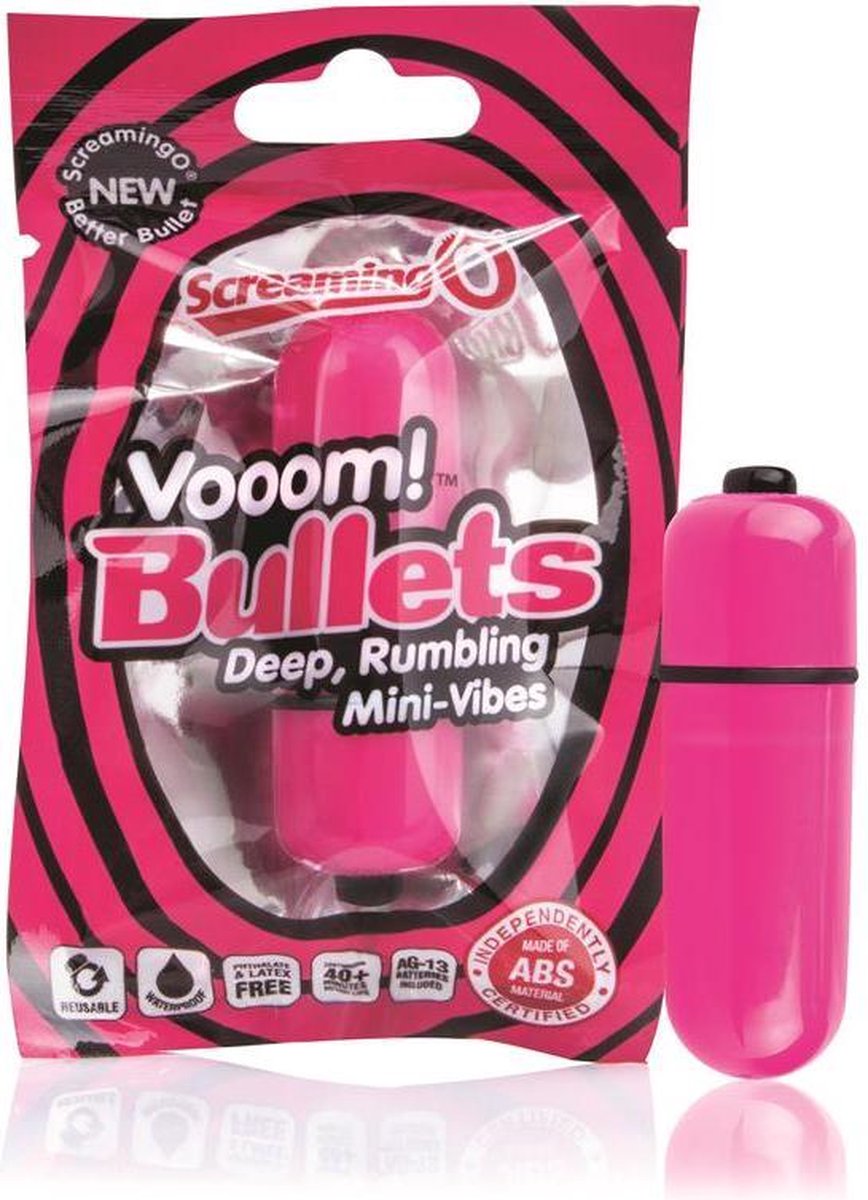 Charged Vooom Kogel Vibrator Roze The Screaming O