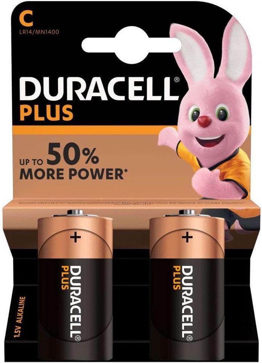 Duracell - Plus alkaline C-batterijen
