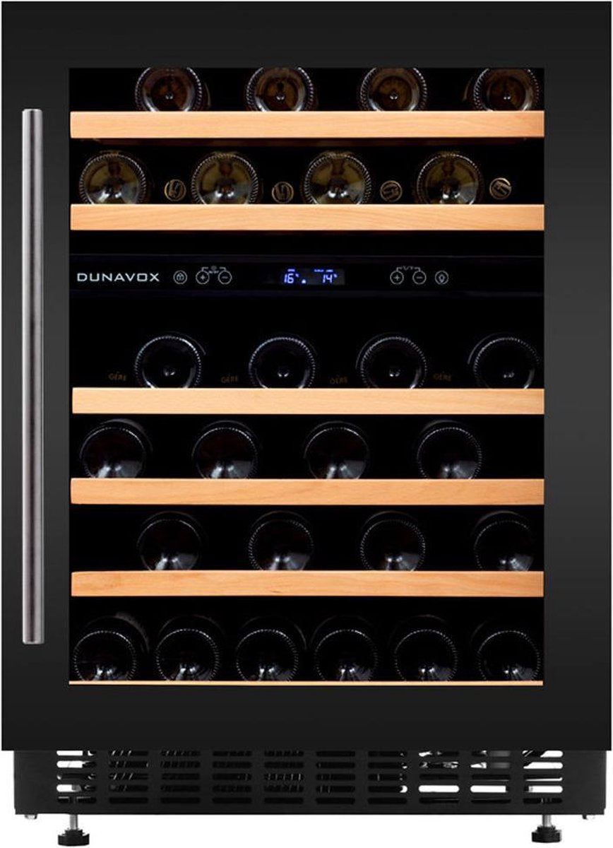 Dunavox FLOW 46D - Wijnklimaatkast onderbouw - 2 temperatuurzones