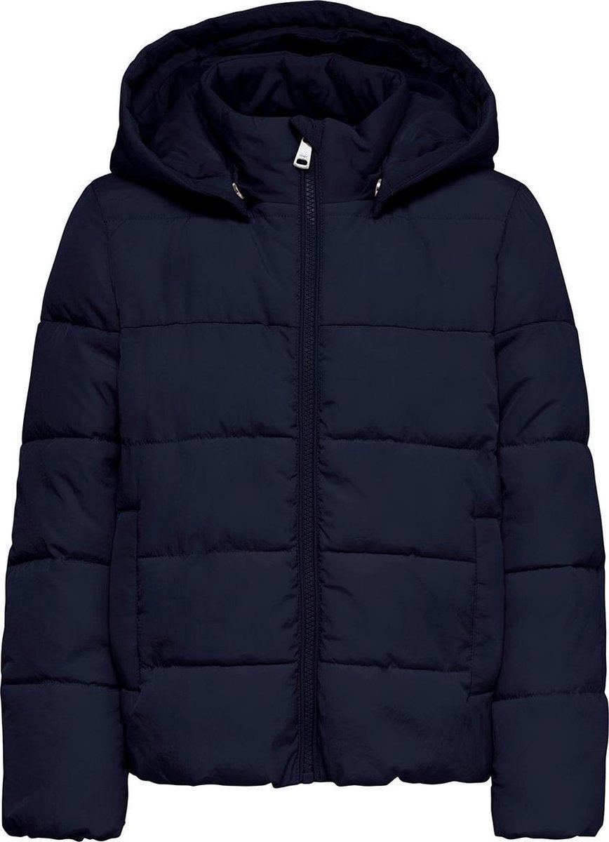 Only winterjas meisjes - donkerblauw - KONsydney - maat 110/116