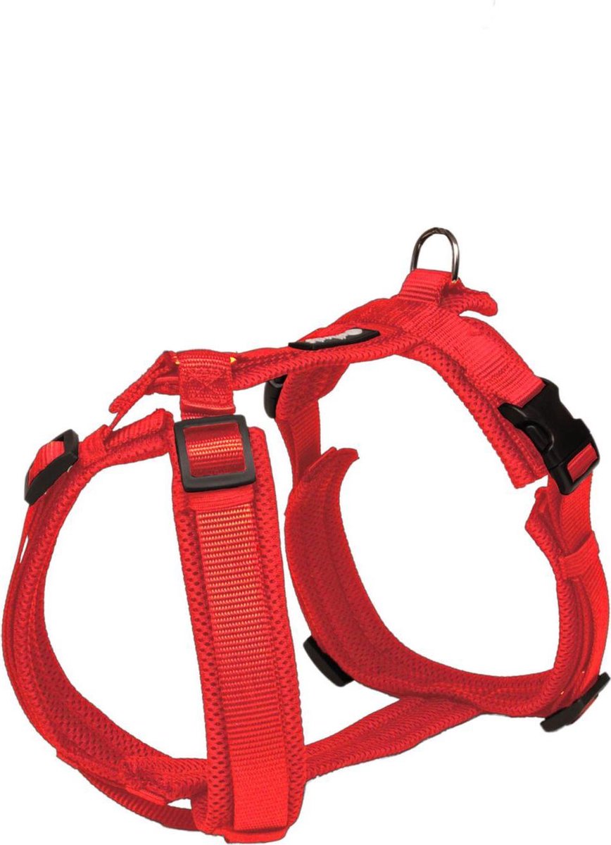 Hondentuig Petlando Mesh Y-Comfort Harness M Rood Buikomtrek: 50-74 cm