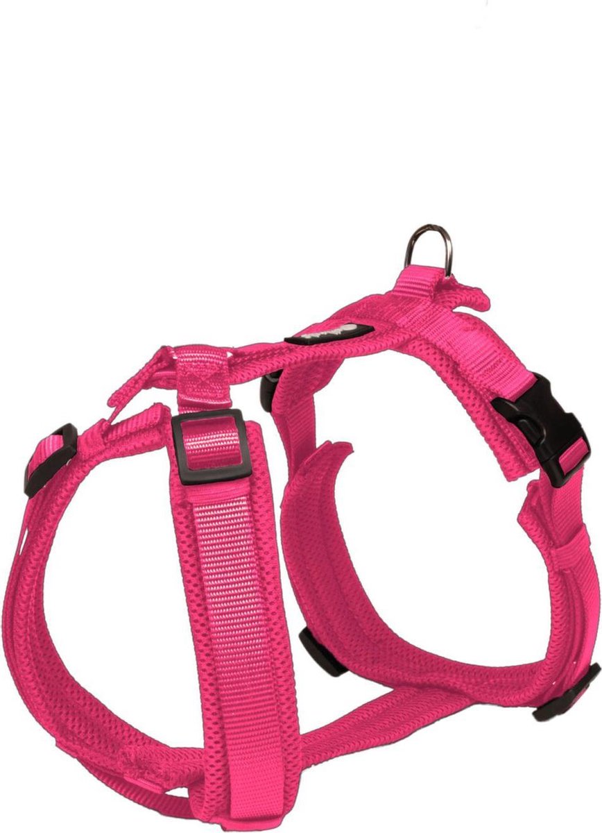Hondentuig Petlando Mesh Y-Comfort Harness M Fuchsia Buikomtrek: 50-74 cm