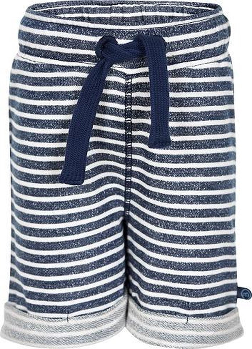 Minymo - korte broek - gestreept - blauw wit - Maat 122