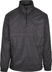 Urban Classics Pullover Jas -M- Stand Up Collar Zwart