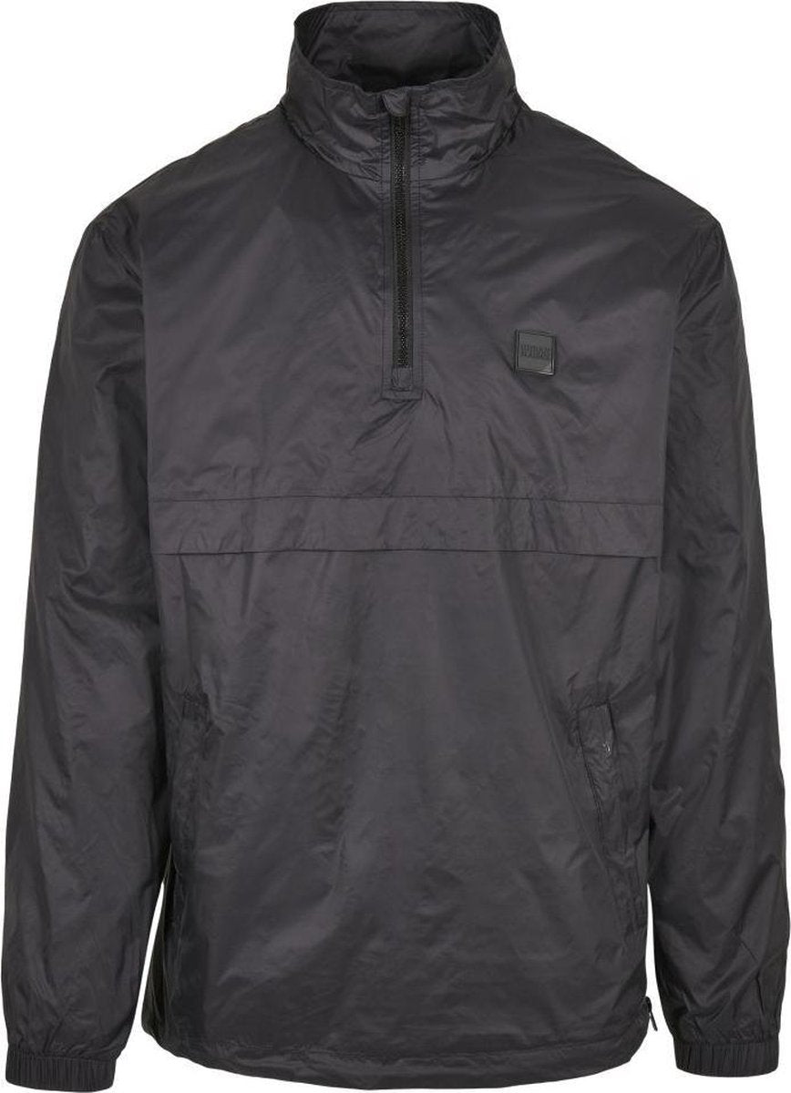 Urban Classics Pullover Jas -M- Stand Up Collar Zwart