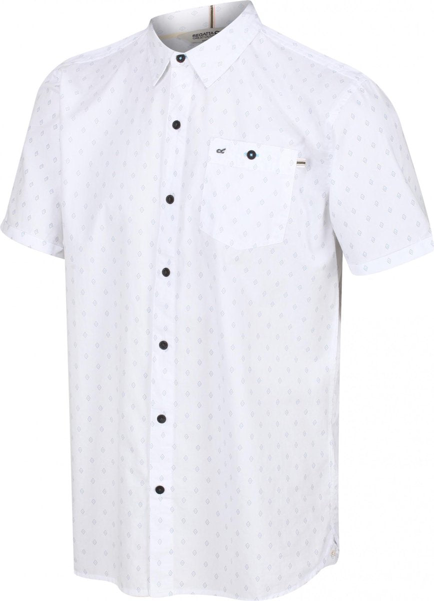 Regatta - Men's Dalziel Short Sleeved Shirt - Outdoorshirt - Mannen - Maat XL - Wit