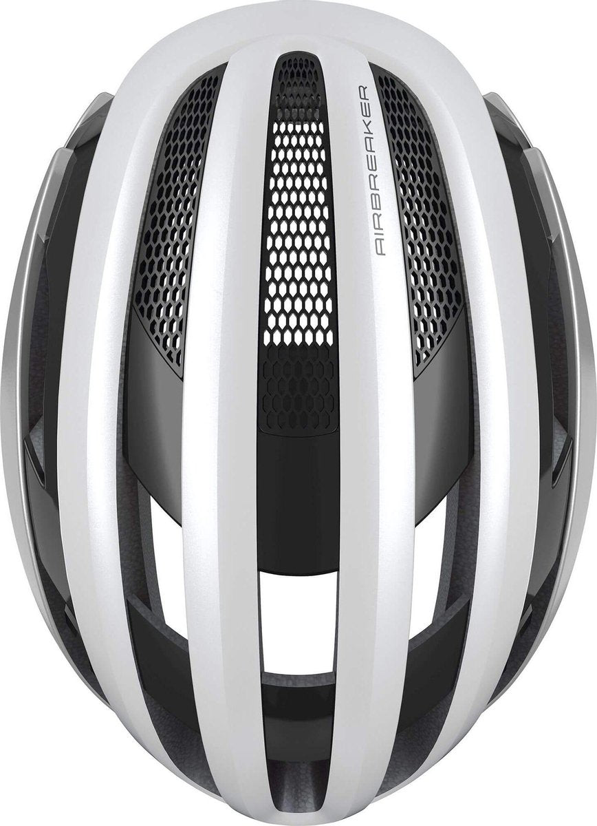 Abus AirBreaker Fietshelm - Maat  L (58-65 cm) - silverwhite