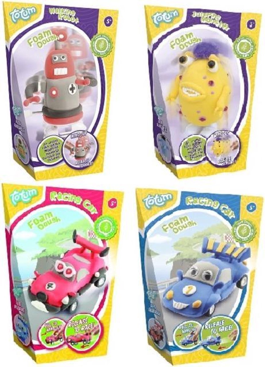 Totum Creatief Foam Dough 4 pack