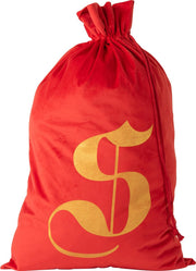 J-Line Zak Kerst S Velvet Rood Large