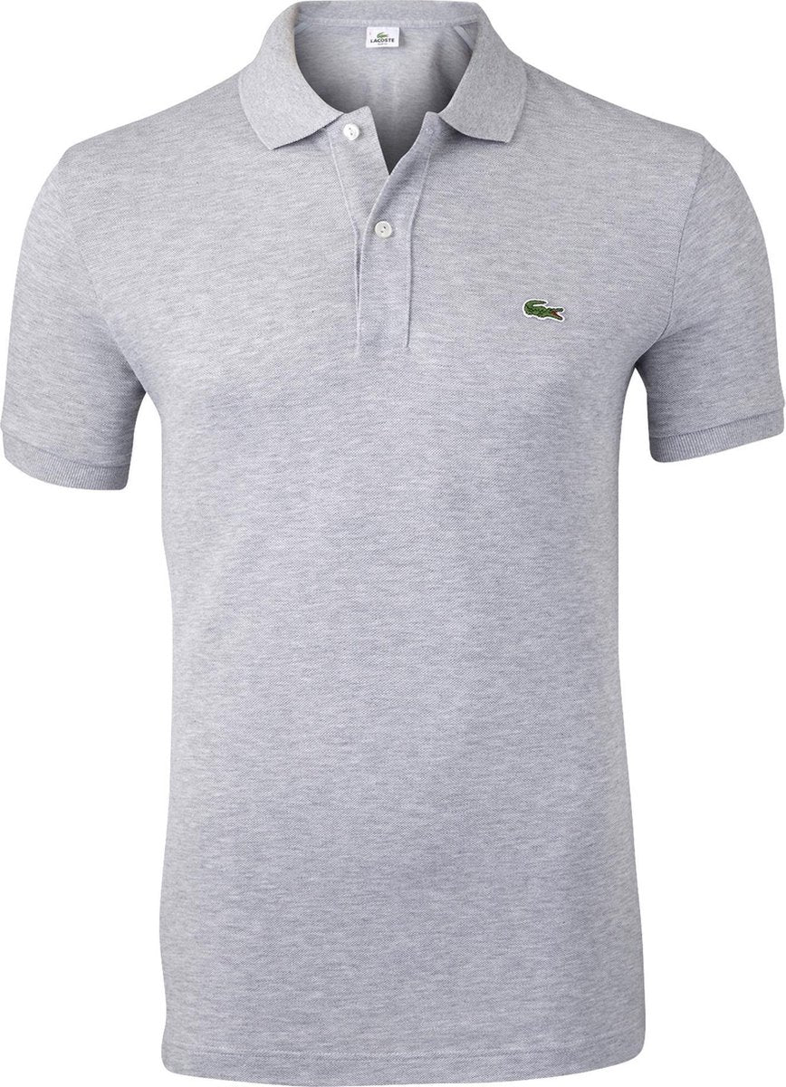 Lacoste Slim Fit polo - zilvergrijs -  Maat: 3XL