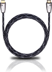 HDMI Aansluitkabel [1x HDMI-stekker - 1x HDMI-stekker] 2.50 m Zwart Oehlbach EASY CONNECT STEEL