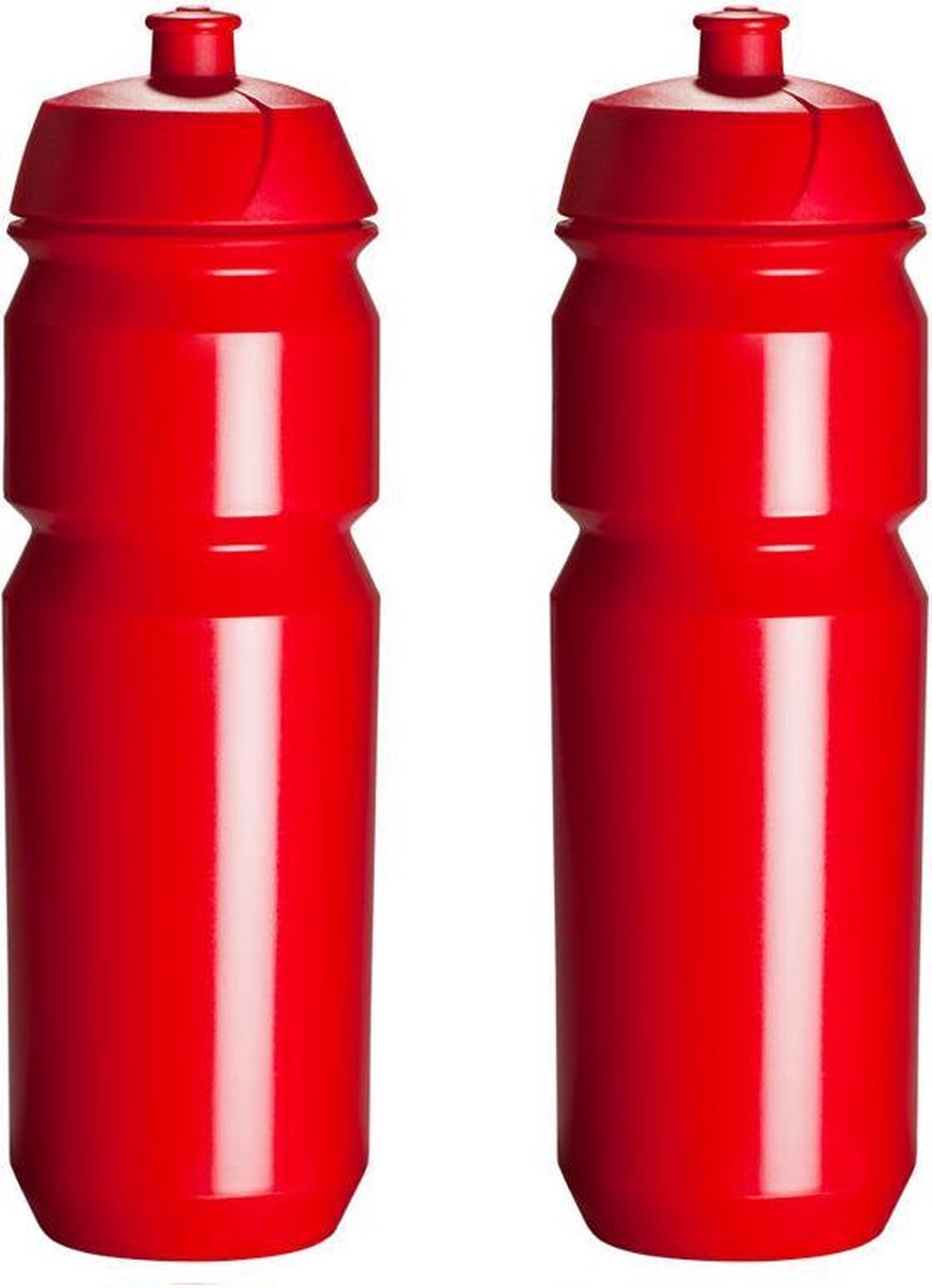 2 x Tacx Shiva Bidon - 750 ml - Rood - Drinkbus