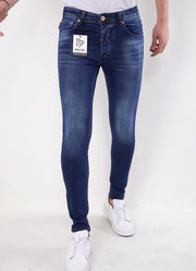 TRUE RISE Heren Jeans Stretch - Slim Fit -5303 - Blauw - Maten: 30