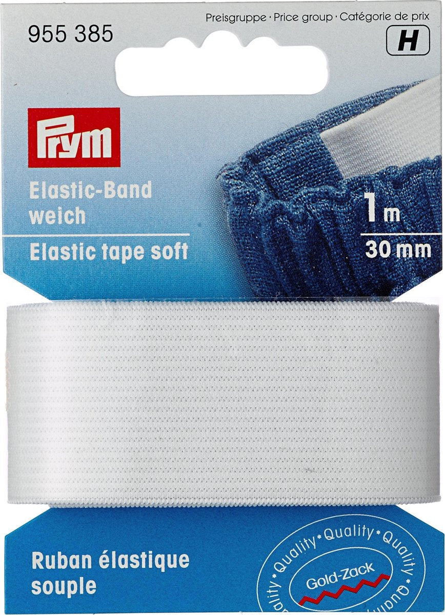 Prym 19553850 naai-elastiek Wit 1 m 1 stuk(s)