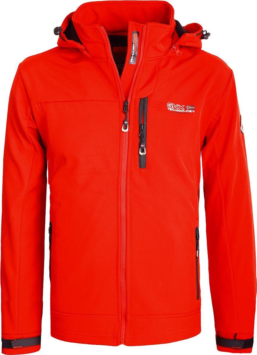 Geographical Norway Softshell Jas Rood Turbo Dry Rumba - XL