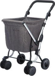 Playmarket Boodschappentrolley We Go Stof 4 wielen - 50 L Inhoud - inklapbaar - Extra groot