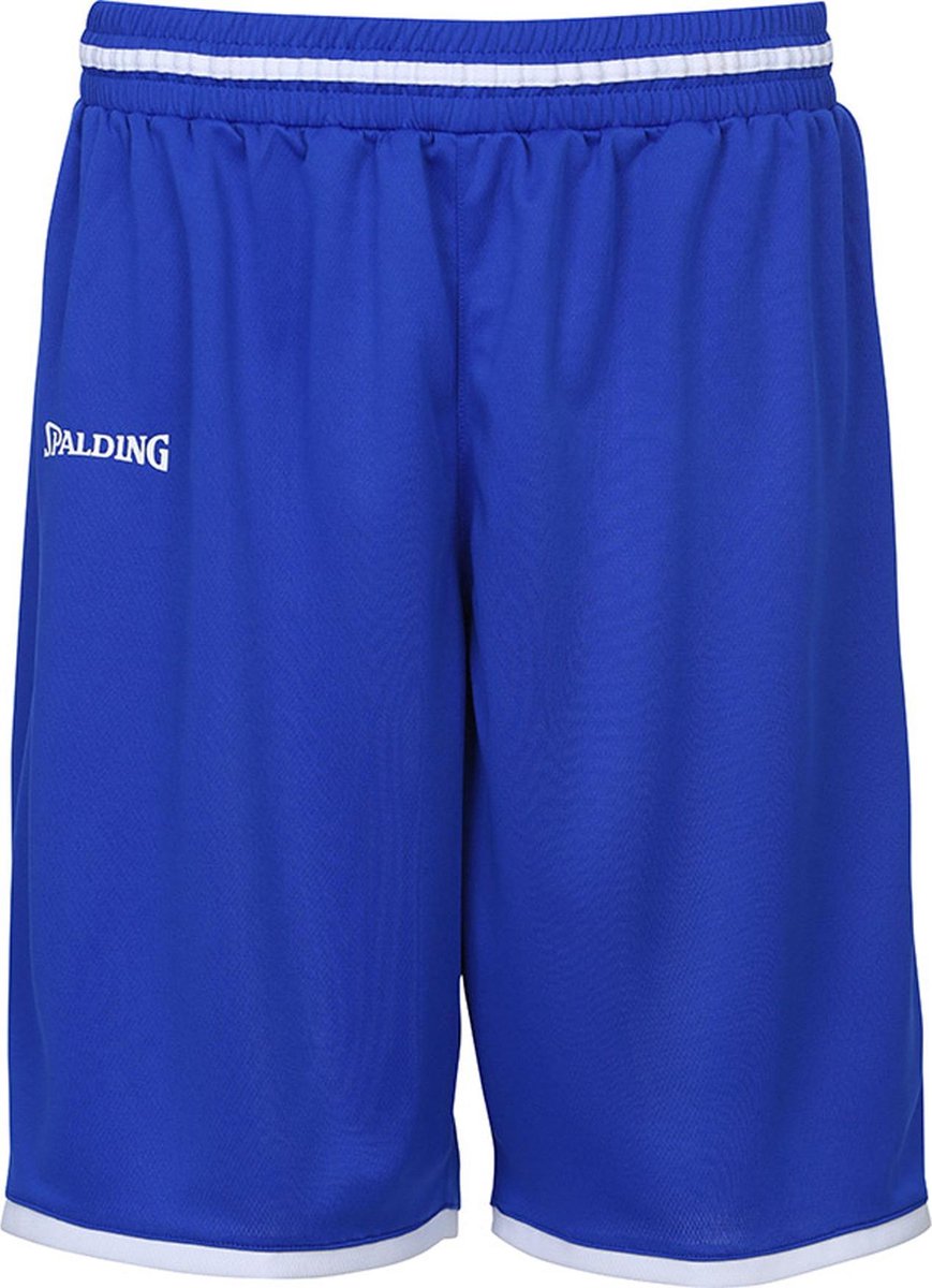 Spalding Move Basketbalshort kinderen Basketbalbroek - Maat 128  - Unisex - blauw/wit