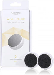 Magnitone Borstelkoppen Well-Heeled Replacement Heads Feet Borstel Pedi-Buff + De-Rough 2Stuks