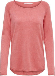 Onlmila Lacy L/s Long Pullover Knt 15109964 Tea Rose