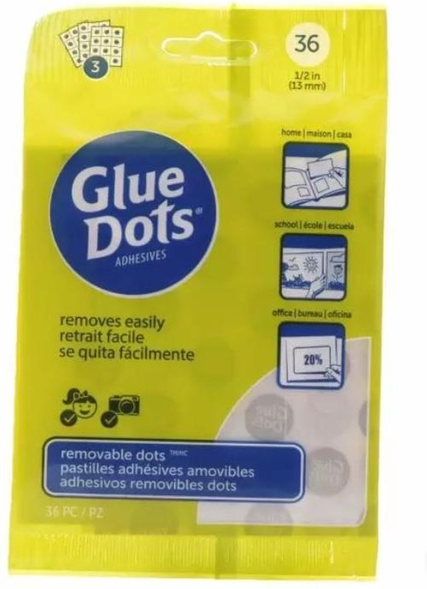 Glue Dots • Removable dots dot n go 13mm