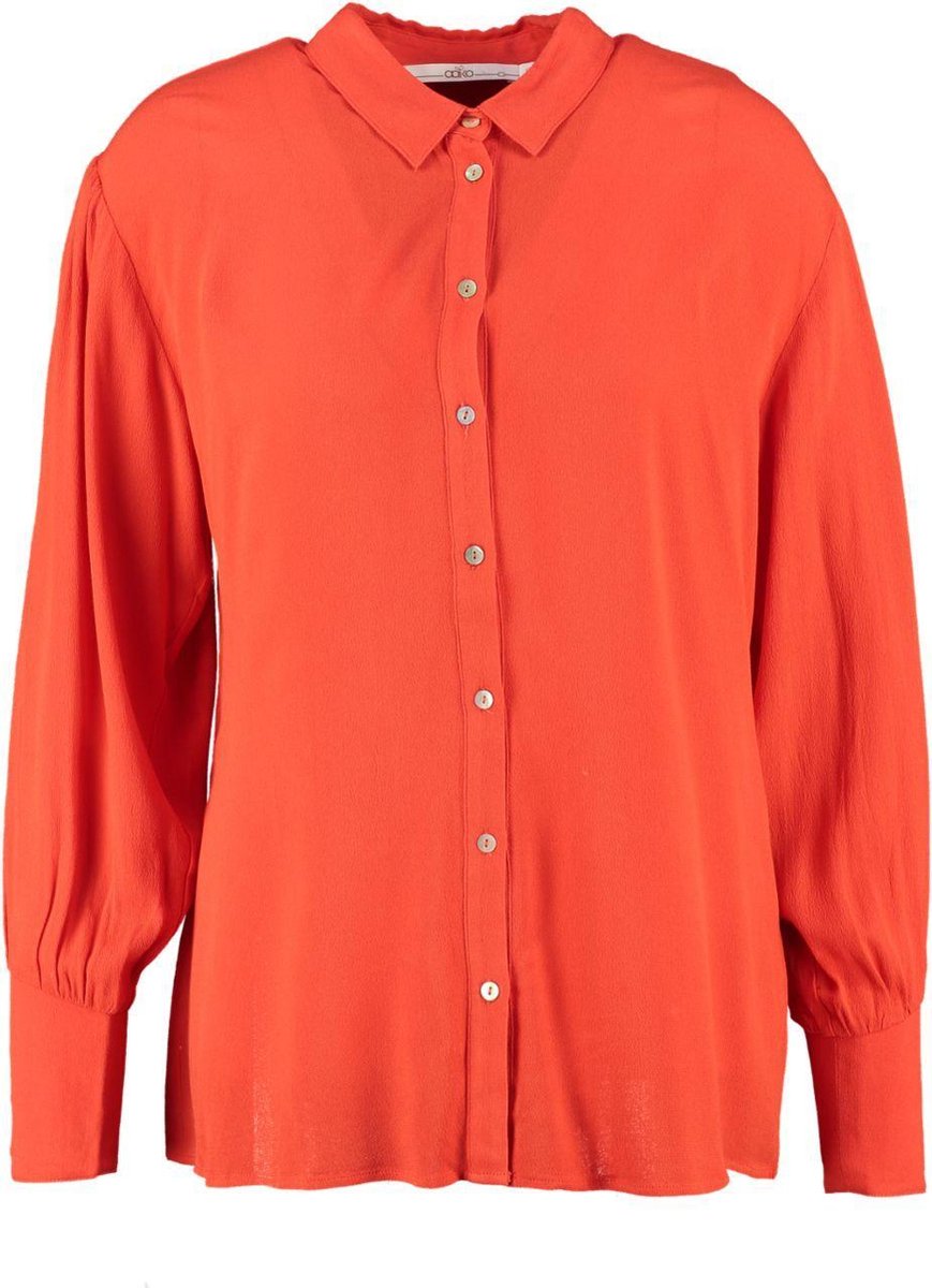 Aaiko soepele oversized oranje blouse viscose - valt ruim - Maat S