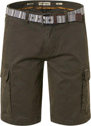 No-Excess Short Garment Dyed Olive - maat 32
