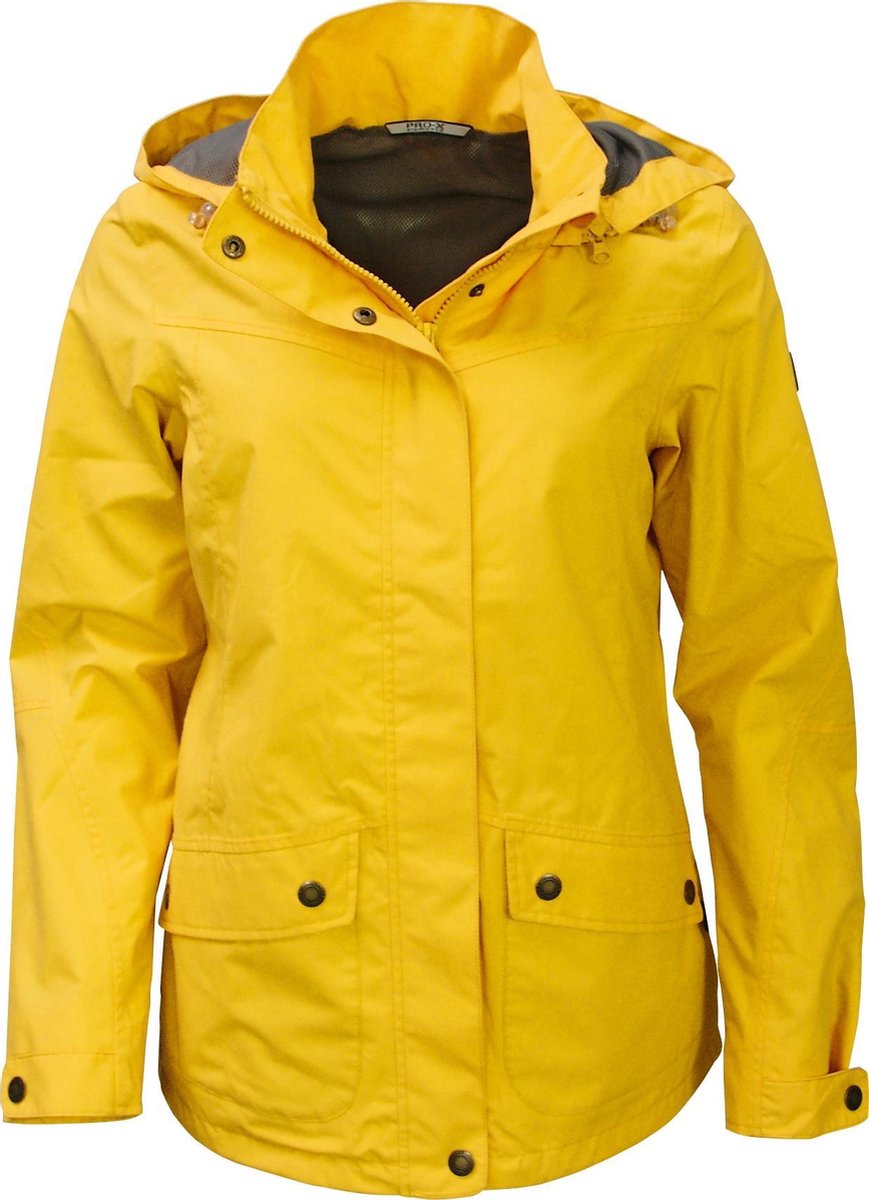 Pro-x Elements Regenjas Topaz Dames Polykatoen Geel Maat 44