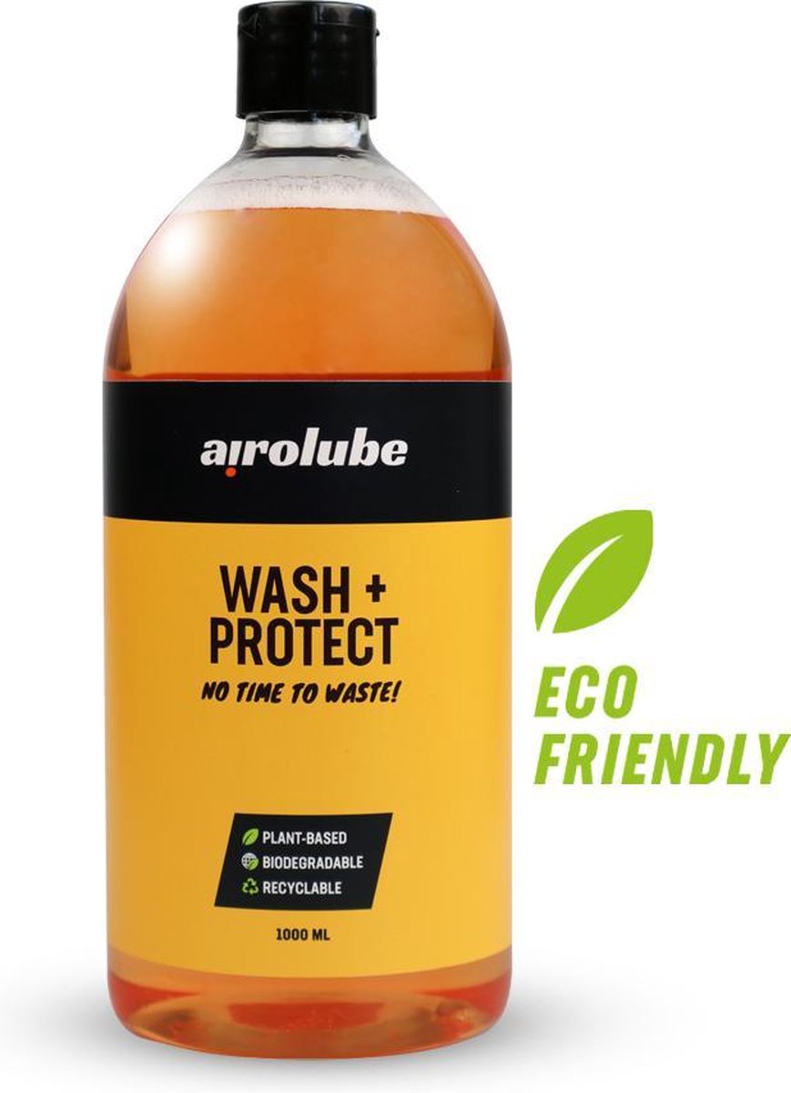 Plant Based autoshampoo met lakbescherming 1000ml | Airolube Wash + Protect | Biologisch Afbreekbaar | Milieubewuste keuze