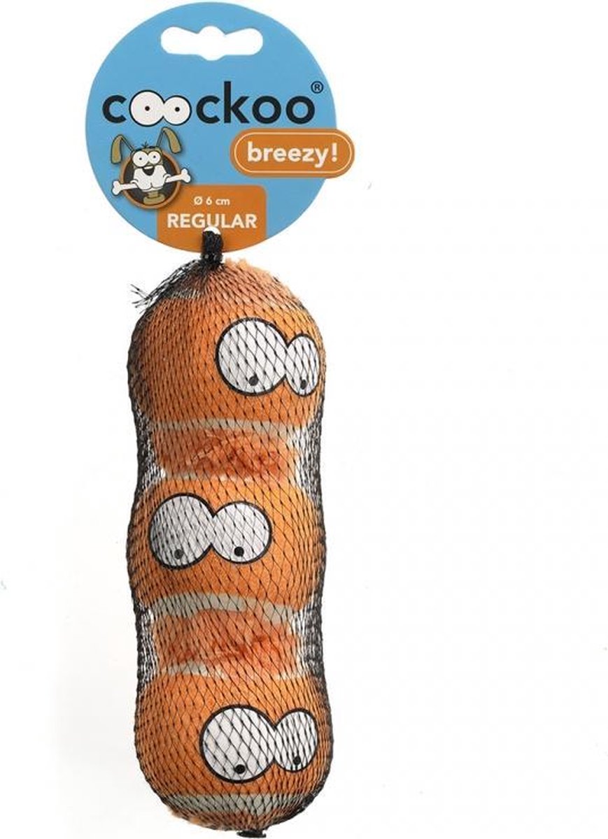 Coockoo Tennisball breezy large 3pcs Oranje 7