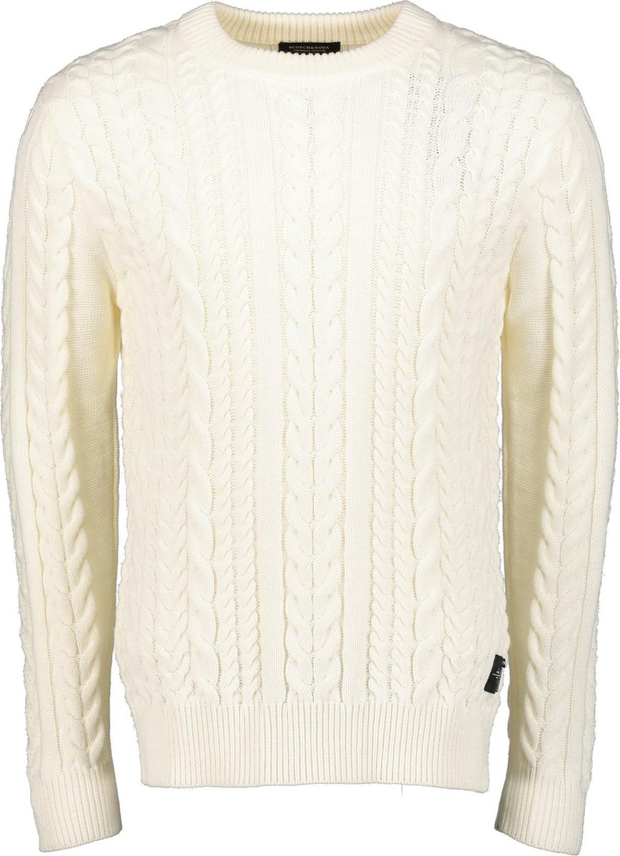 Scotch & Soda Pullover - Slim Fit - Creme - XXL