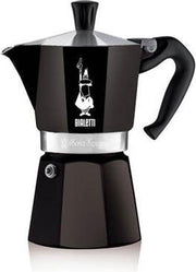 Bialetti Moka-Express - Zwart - Voor 3 Kopjes en Yourkitchen E-kookboek