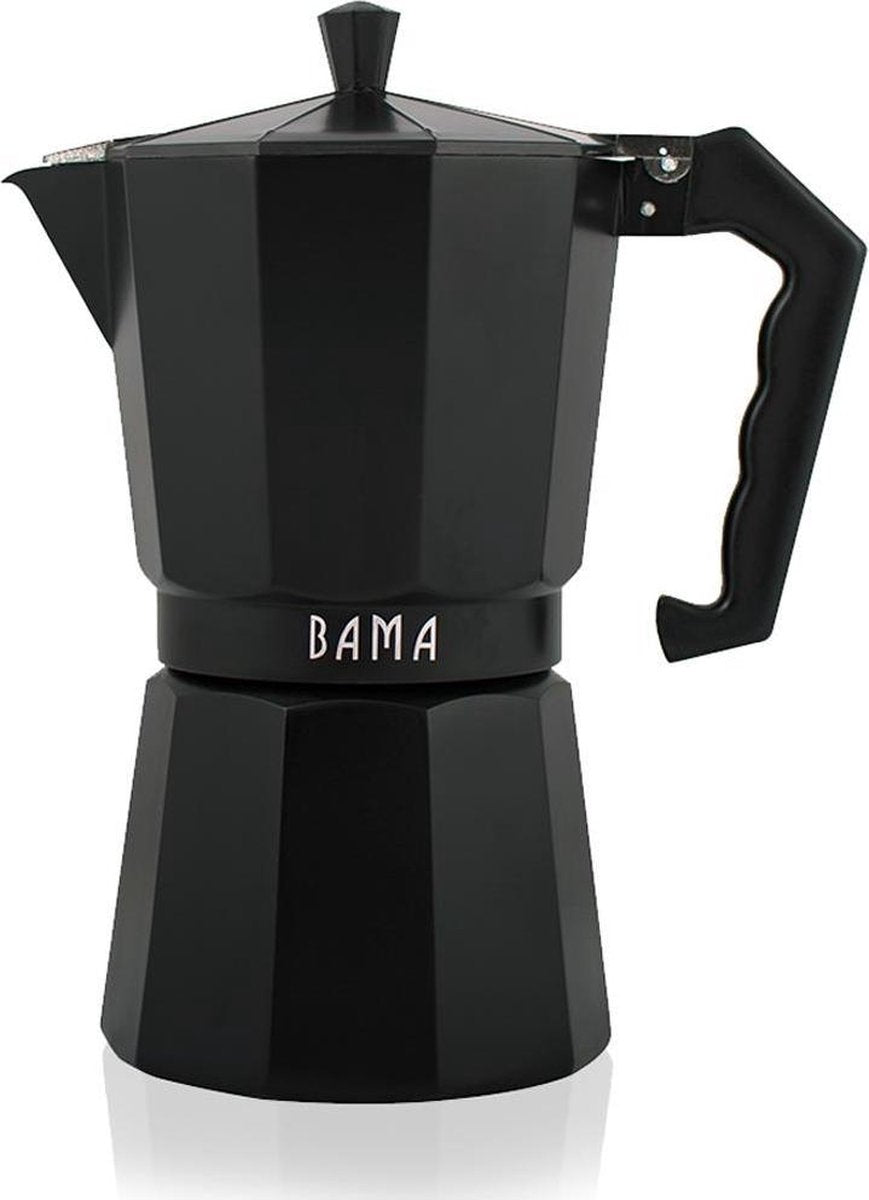 Bama Espresso Maker Doppio 12 Kops - Mat Zwart