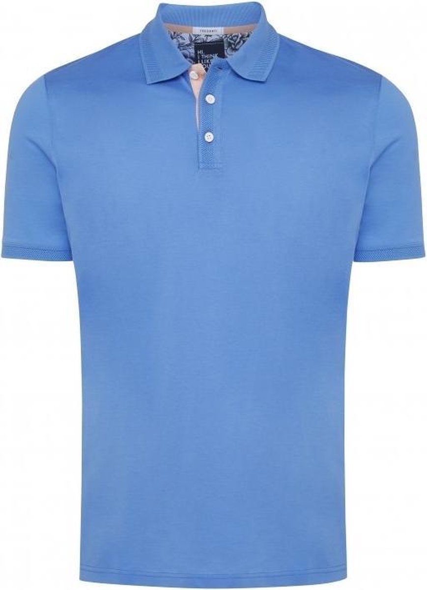 Tresanti Heren Poloshirt Hemelsblauw Piqué Regular Fit - L