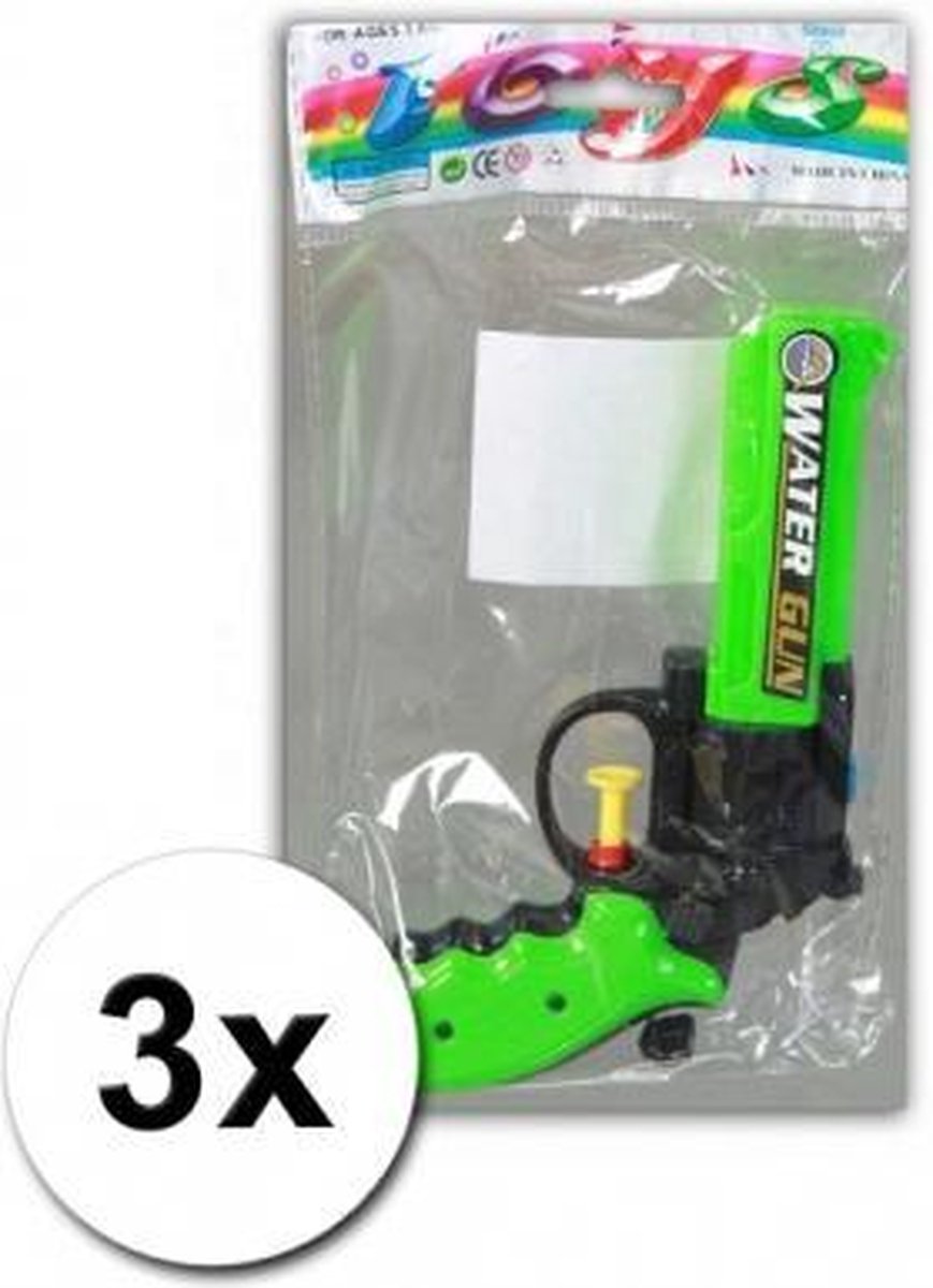 3 voordelige waterpistolen 16 cm
