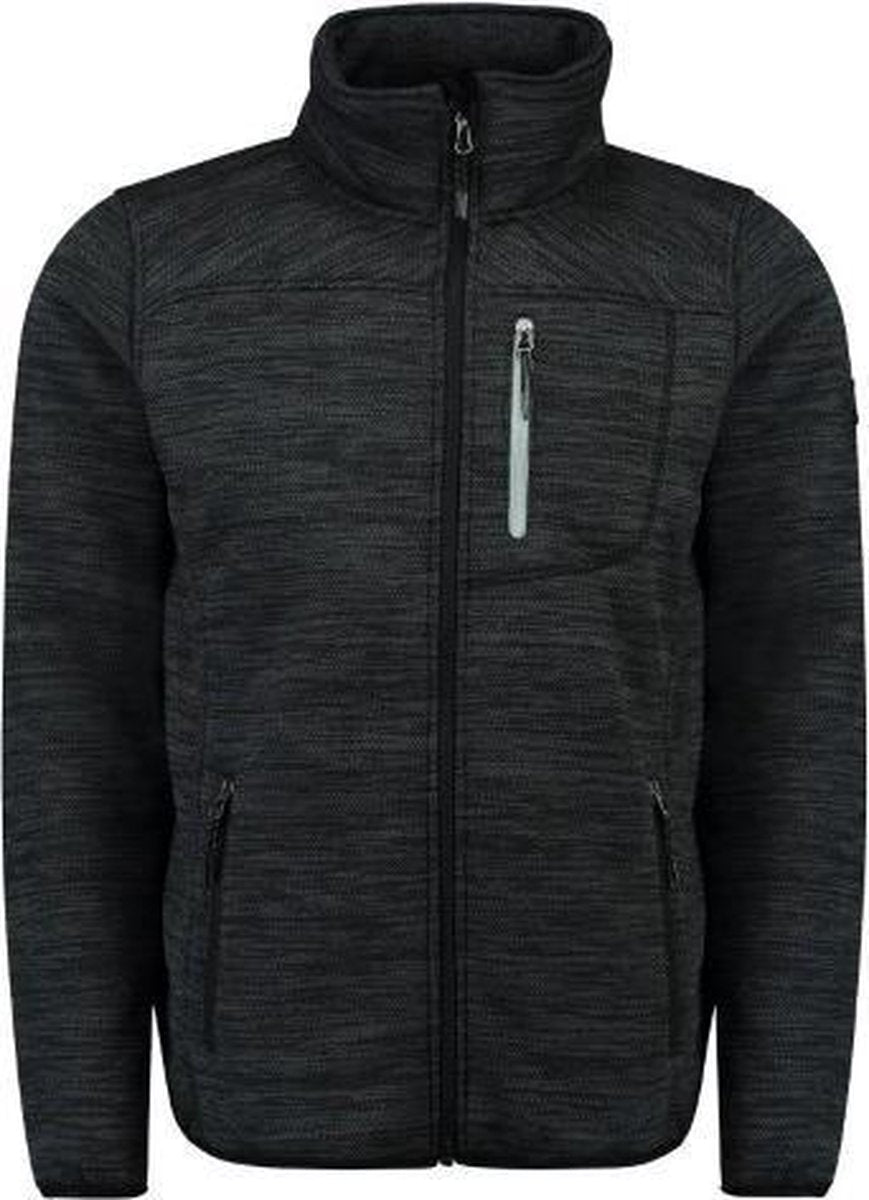 Kjelvik heren wintervest Henk zwart melange - maat L