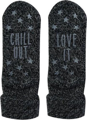 Homesocks Love It met antislip antraciet  - 38