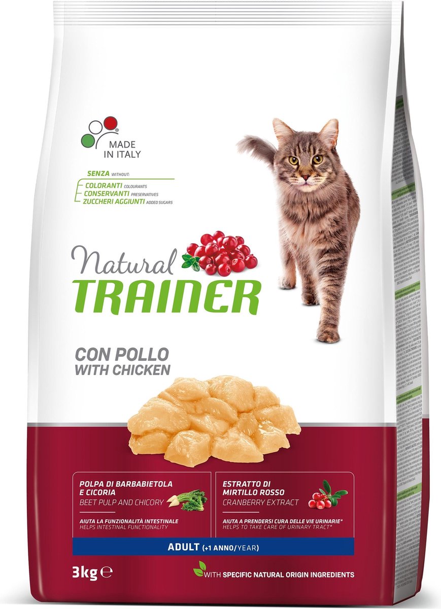 Trainer Natural Trainer - Chicken - Kattenvoer - 3 kg - Hoog Vleesgehalte