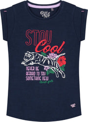 Quapi T-shirt Amalia oxford blue