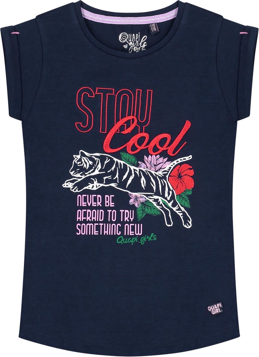 Quapi T-shirt Amalia oxford blue