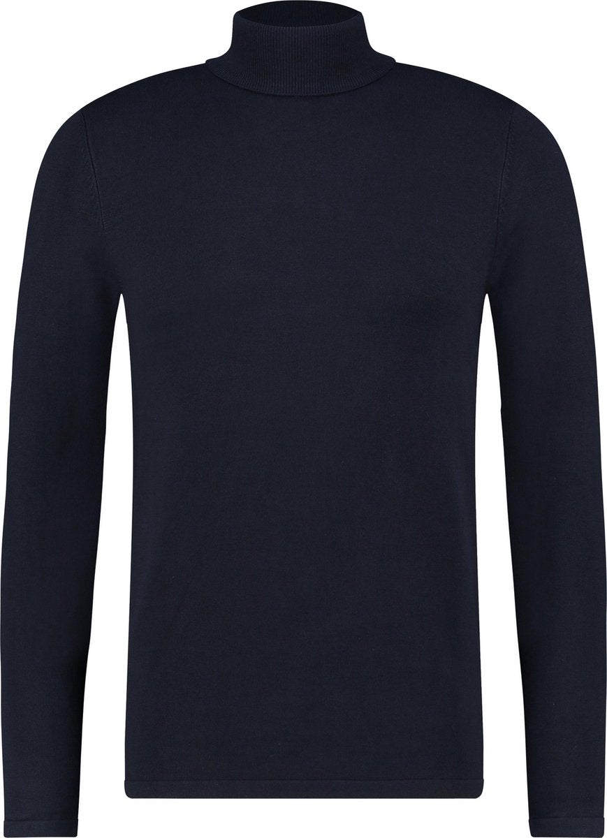 Purewhite Essential Knit Turtleneck - Navy - Regular fit