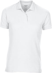 Gildan DryBlend Dames Sport Dubbel Pique Polo Shirt (Wit)