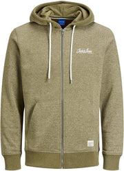 Jortons Sweat Zip Hood Aut Sn 12193672 Martini Olive