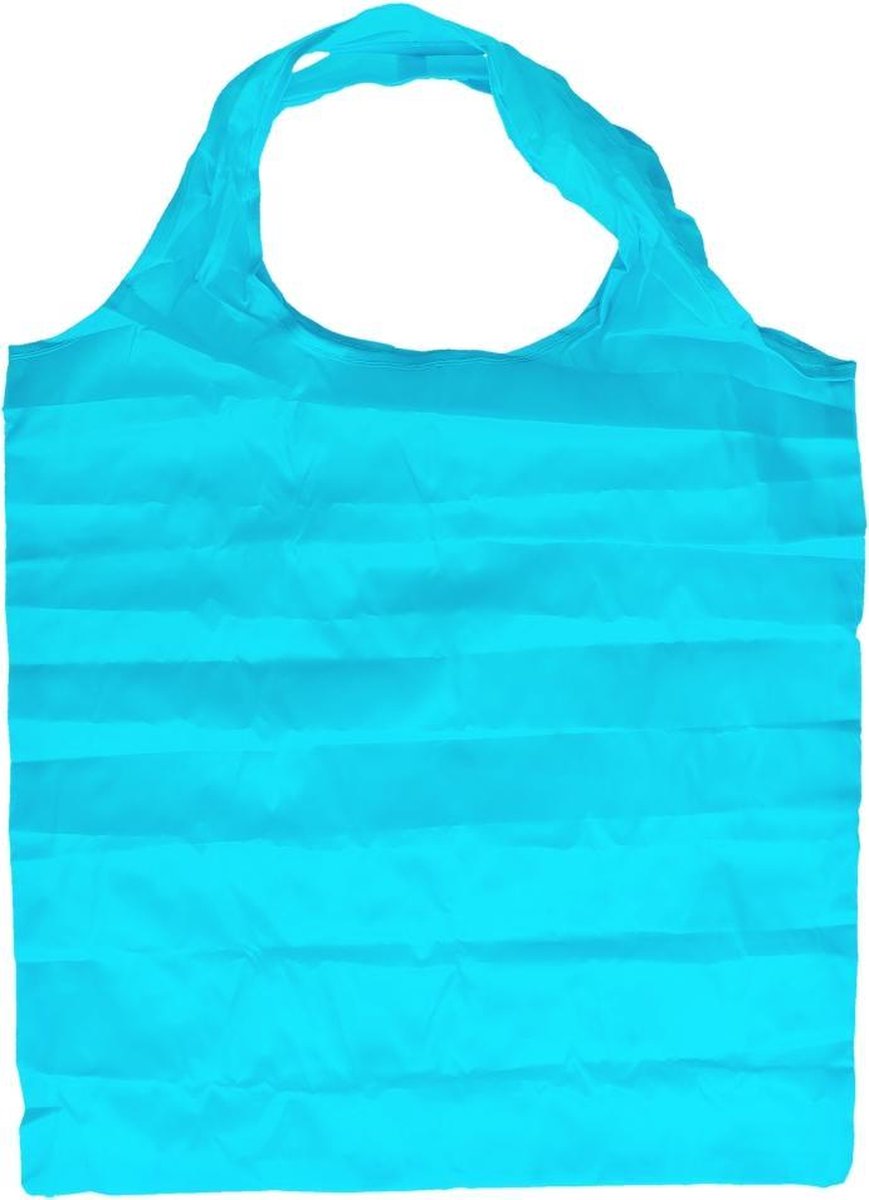 Compacte opvouwbare - opvouwbaar boodschappentas Blauw