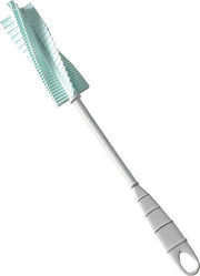 I-drink Flessenborstel 32 X 4 Cm Siliconen Turquoise/grijs