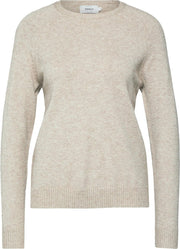 Onllesly Kings L/s Pullover Knt Noo 15170427 Beige/w. Melange
