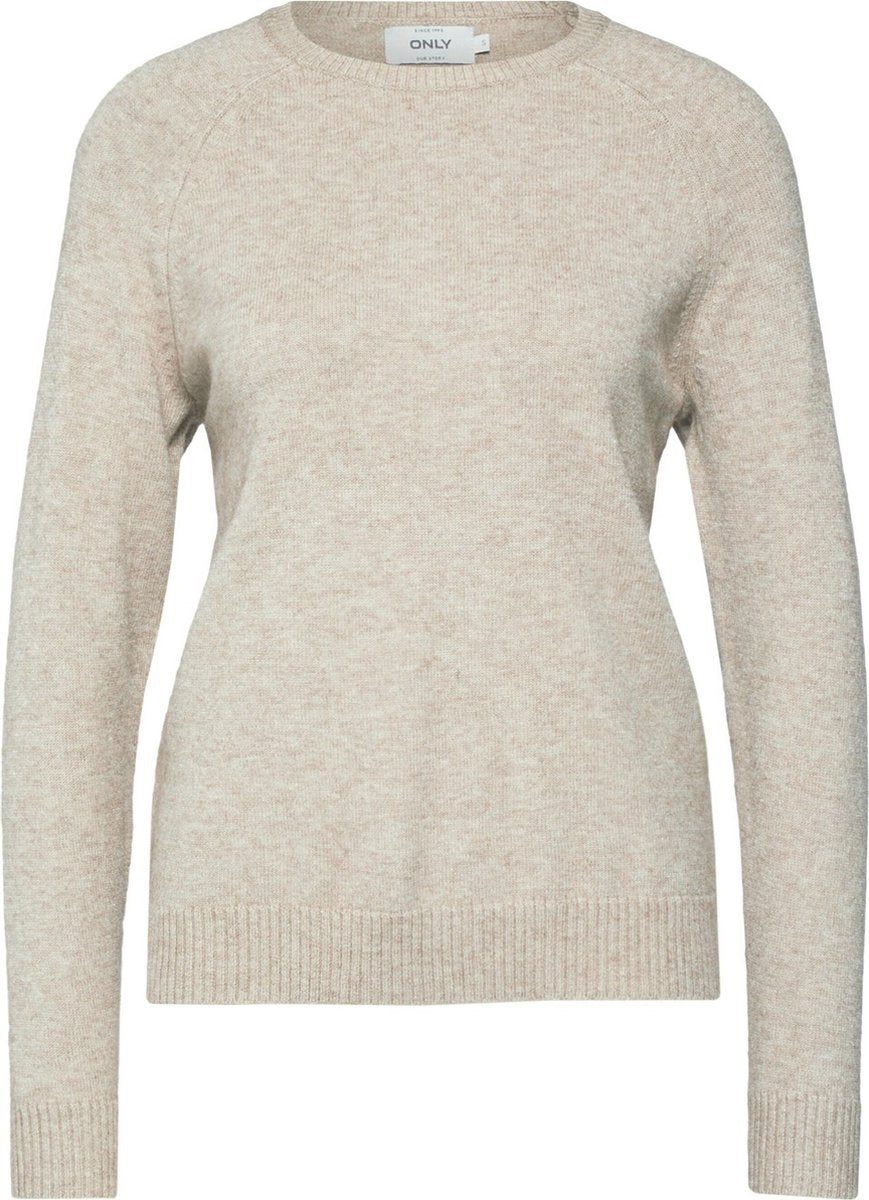 Onllesly Kings L/s Pullover Knt Noo 15170427 Beige/w. Melange